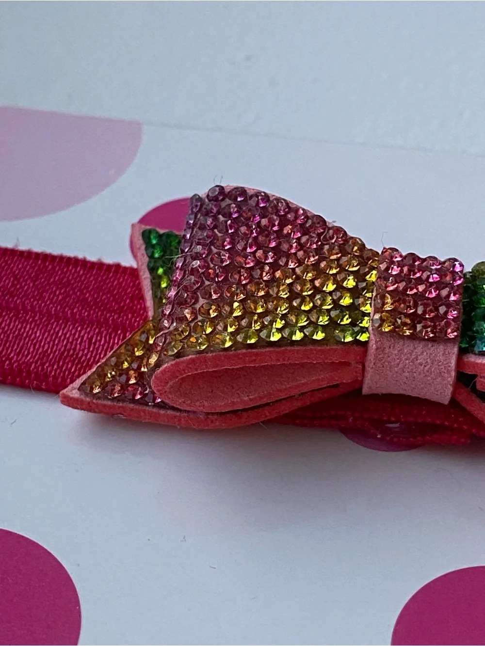 Baby Headband Swarovski Elements Bow Pink New Bari Lynn Soft! NWT Colorful $17